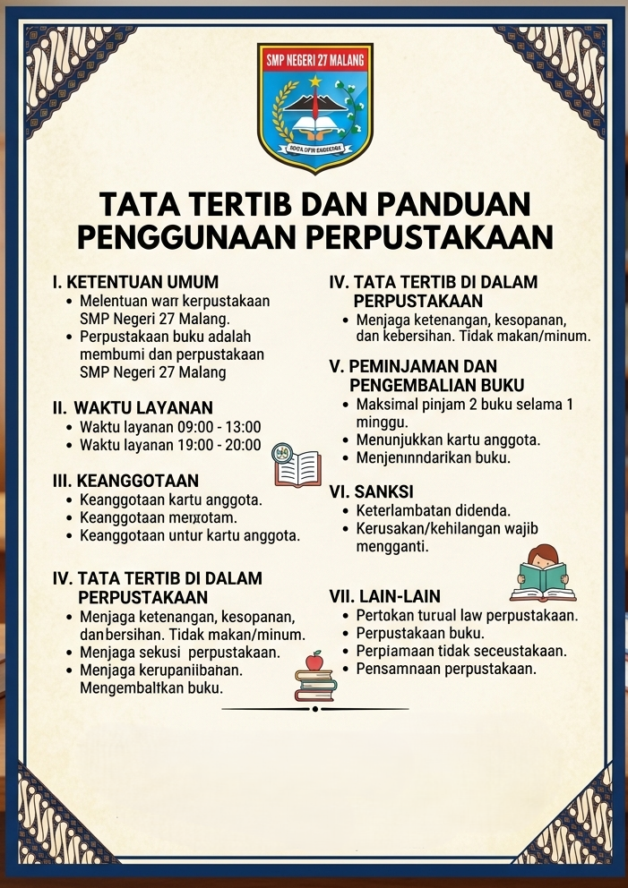 Tata Tertib dan Panduan Penggunaan Perpustakaan