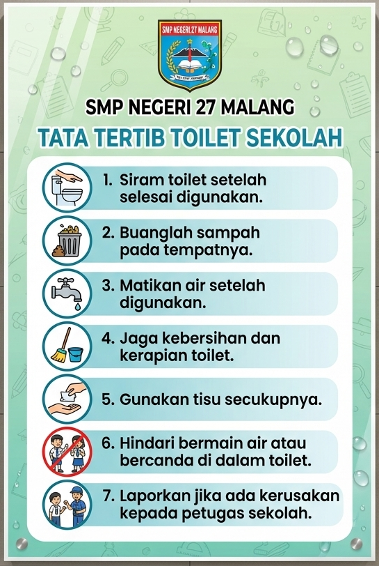 TATA TERTIB PENGGUNAAN TOILET